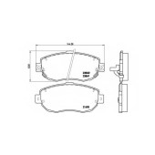 Колодки тормозные дисковые для LEXUS GS, IS SportCross, IS, SC / TOYOTA ALTEZZA GITA, ARISTO, CELSIOR, CHASER, MARK, SUPRA, VEROSSA <b>BREMBO P 83 037 / 21490</b>