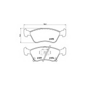 Колодки тормозные дисковые для TOYOTA AVENSIS(#T22#) <b>BREMBO P 83 041 / 21975</b>