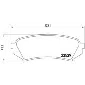 Колодки тормозные дисковые для LEXUS LX(UZJ100) / TOYOTA LAND CRUISER 100(FZJ1#,UZJ1#), LAND CRUISER 90(#J9#) <b>BREMBO P 83 049 / 23539</b>