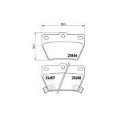 Колодки тормозные дисковые для TOYOTA RAV 4(ACA2#,CLA2#,XA2#,ZCA2#) <b>BREMBO P 83 057 / 23656</b>