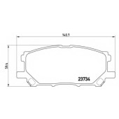 Колодки тормозные дисковые для LEXUS RX(GSU3#, MCU3#, MHU3#) / TOYOTA HARRIER(ACU3#, GSU3#, MCU3#, MHU3#) <b>BREMBO P 83 067 / 23734</b>