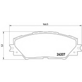 Колодки тормозные дисковые для TOYOTA AURIS, HARRIER, MARK X ZiO, RAV 4, ZELAS <b>BREMBO P 83 071 / 24337</b>