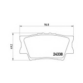 Комплект тормозных колодок BREMBO P 83 089