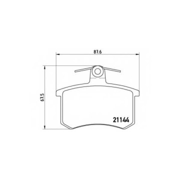 Колодки тормозные дисковые для AUDI 100, 200, 80, 90, A4, A6, A8, CABRIOLET, COUPE, QUATTRO, V8 / FIAT CROMA / LANCIA THEMA <b>BREMBO P 85 013 / 21144</b>