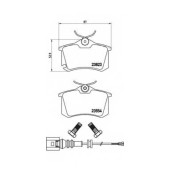 Колодки тормозные дисковые для SKODA FABIA(6Y2,6Y3,6Y5) / VW POLO(9N#) <b>BREMBO P 85 066 / 23554</b>