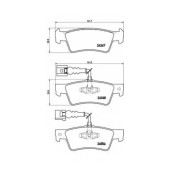 Колодки тормозные дисковые для VW TOUAREG(7L6,7L7,7LA) <b>BREMBO P 85 068 / 24367</b>