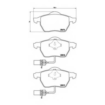 BREMBO P85085 - колодки тормозные, передние