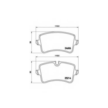 Колодки тормозные дисковые для AUDI A4(8K5, B8), A6(4G2, 4G5, 4GC, 4GD, 4GH, 4GJ, C7), A7(4GA, 4GF) / PORSCHE MACAN(95B) <b>BREMBO P 85 119</b>