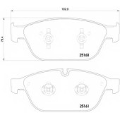 Колодки тормозные дисковые для AUDI A8(4H#), Q5(8R) <b>BREMBO P 85 128</b>