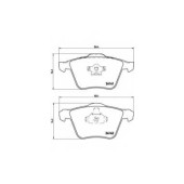 Колодки тормозные дисковые для VOLVO XC90 <b>BREMBO P 86 018 / 24141</b>