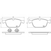 Колодки тормозные дисковые для VOLVO XC60, XC90 <b>BREMBO P 86 023 / 24399</b>