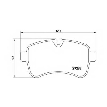 Колодки тормозные дисковые <b>BREMBO P A6 027 / 29232</b>