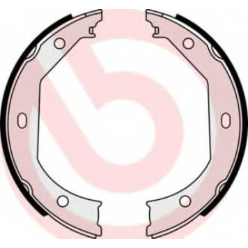 Комплект колодок стояночной тормозной системы BREMBO S 06 509