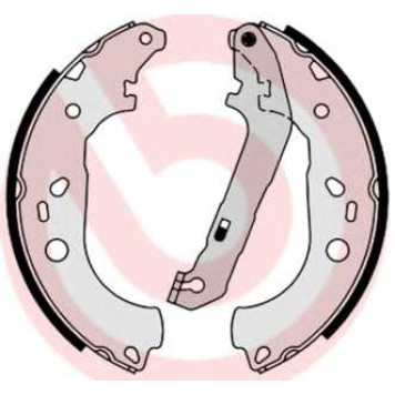 BREMBO S24534 - колодки тормозные барабанные, задние