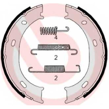 Комплект колодок стояночной тормозной системы BREMBO S 50 510