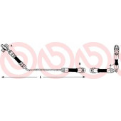 BREMBO T06014 - шланг тормозной, задний левый