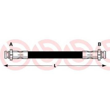 Тормозной шланг BREMBO T 15 001