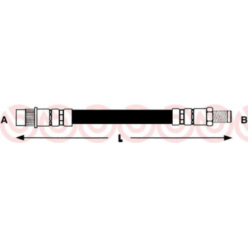 Тормозной шланг BREMBO T 68 034