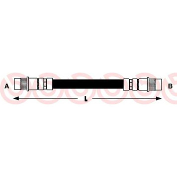 Тормозной шланг BREMBO T 68 060
