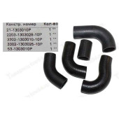 Патрубок радиатора Газ 3302 ЗМЗ-406 (5шт) <b>БРТ 182РШ</b>