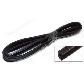 Уплотнитель опускного стекла ВАЗ 2108 (бархотка) передней двери верхний левый <b>БРТ 2108-6103293Р</b>