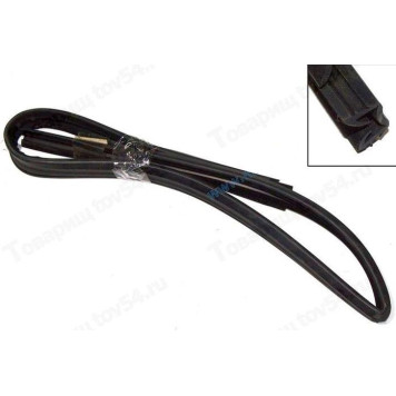 Уплотнитель опускного стекла ВАЗ 2109 (бархотка) передней двери верхний правый <b>БРТ 2109-6103292Р</b>