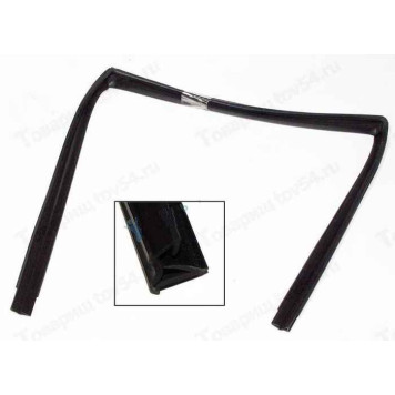 Уплотнитель опускного стекла ВАЗ 2110 (бархотка) задней двери правый верхний <b>БРТ 2110-6203292-03Р</b>