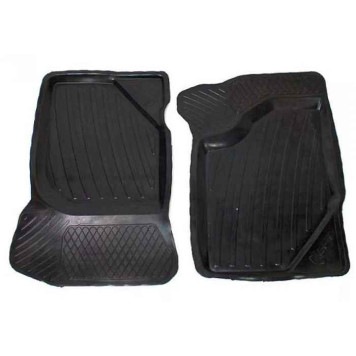 Ковры салона ВАЗ 1118 Калина, 2190 Гранта передние (комплект 2шт) резиновые <b>БРТ КОМПЛ.КРК-01-02Р</b>