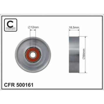 Натяжной ролик поликлинового ременя CAFFARO 500161