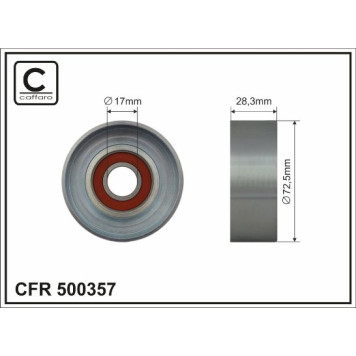 Ролик поликлин.ремня <b>CAFFARO 500357</b>
