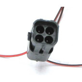 Разъем бензонасоса, датчика кислорода ВАЗ 4-х контактный штыревой CARGEN AX-306