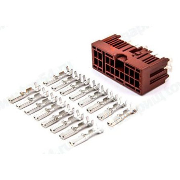 Разъем подрулевого переключателя щеток стеклооочистителя 16 конт. Lada Vesta <b>CARGEN AX64216S</b>