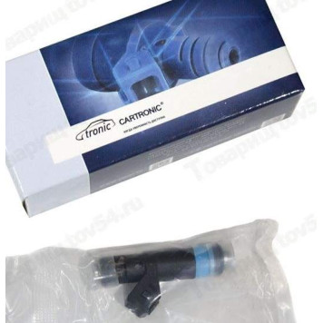 Форсунка топливная ВАЗ дв. 16V 1,4i-1,6i /рампа ВАЗ 1119/ Cartronic 20735 (голубая тонкая) <b>CARTRONIC, КНР VAZ 20735 Ref.Ctr</b>