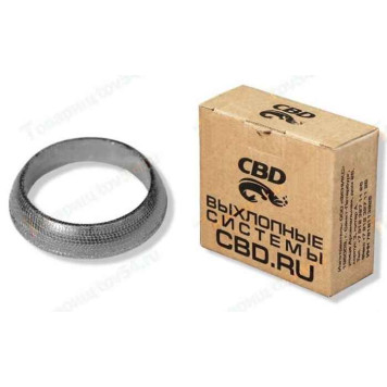 Кольцо приемной трубы ВАЗ 2108-2115, 2123 графит. (d=45-60мм) <b>CBD CBD605.002</b>