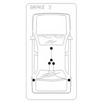 Трос стояночного тормоза задн подходит для VOLVO S40 all 04-07/05 <b>COFLE 10.8225</b>-1