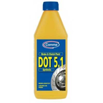 Жидкость тормозная 1л DOT-5.1 COMMA BRAKE FLUID BF51L