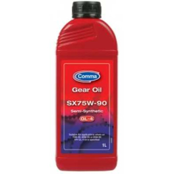 Масло трансмиссионное полусинтетическое 1л 75w90 Comma Gear Oil GL4 SXGL41L