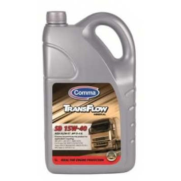 Масло моторное минеральное 5л 15w40 CI/SL Comma TransFlow SD TFSD5L