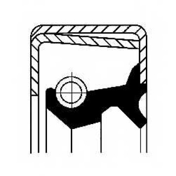 Сальник ступицы колеса CORTECO B2SL Simmerring / 12013987B