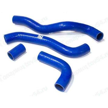 Патрубок радиатора ВАЗ 21082 (4шт) усиленный силикон синий <b>CS-20 06515</b>
