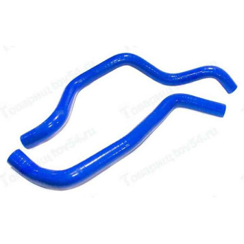 Патрубок радиатора ВАЗ 2190 Гранта МКПП (2шт) усиленный силикон синий <b>CS-20 06939</b>