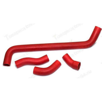 Патрубок радиатора ВАЗ 21213 (4шт) красный <b>CS-20 10148</b>