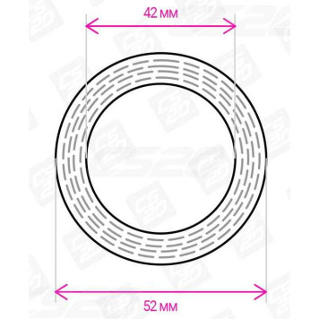 Патрубок горловины топливного бака ВАЗ 21099 силикон красный <b>CS-20 12743</b> (2108-1101080-10)-2