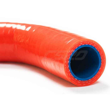 Патрубки отопителя ВАЗ 2111 с 2005г.в. (2шт) силикон красный <b>CS-20 12756</b> (2111-8101200-10, 2111-8101208-10)-1