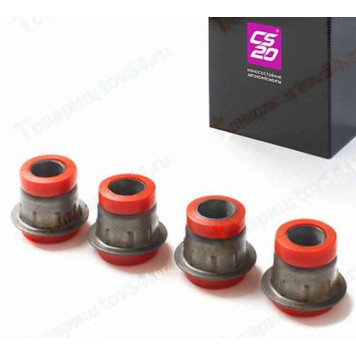 Сайлентблоки ВАЗ 2101 верхние (4шт) усиленные полиуретан красный <b>CS-20 13174</b>