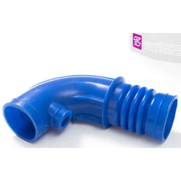 Воздуховод дросселя ВАЗ 2107, 2123 Нива Шевроле (к дросселю) силикон синий <b>CS-20 15042</b>