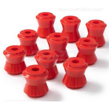 Втулки реактивной тяги ВАЗ 2101 (4 больших + 6 малых) полиуретан красные <b>CS-20 18733</b> (2101-2919042, 2101-2919108)
