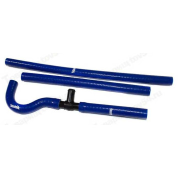 Патрубок печки ВАЗ 2112 (4шт) усилен силикон син <b>CS-20 2112-8101200/04/04</b>