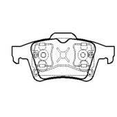 Колодки тормозные дисковые задние Saab 9-3, Opel Vectra, Ford Focus 1.4-3.2 02> (нов арт GK0654) <b>CTR CKMZ-8</b>