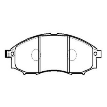 Колодки тормозные дисковые передние Nissan Pick 2.4i/2.5Di 4WD 02> (нов арт GK0726) <b>CTR CKN-11</b>